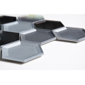 Discount Menards House Bathroom Hexagon Beveled Glass Mosaic Tile Supplies